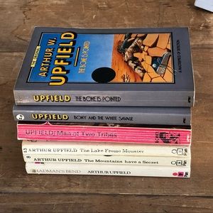 6 Vintage 1970’s-1980’s Boney Paperbacks by Arthur W. Upfield